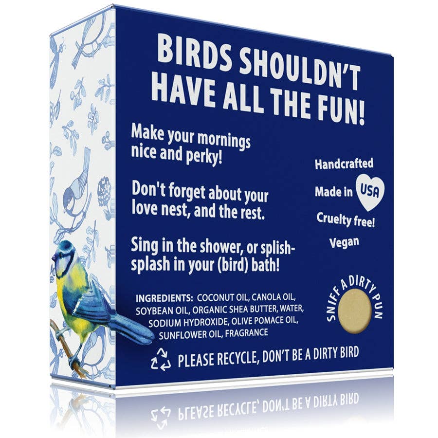 Totally Cheesy - Wholesale Bar Soap - Wash Your Tits Bird Pun Soap  |  Bird Lover Stocking Stuffer10
