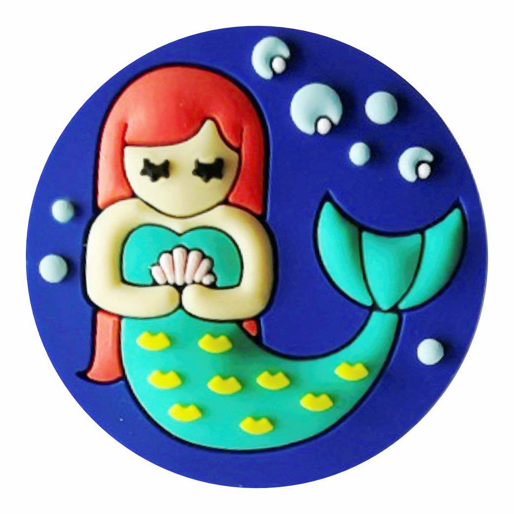 Smart Charms – Engroshandel Badgetilbehør - Dame – Havfrue Gummi Badge Holder1