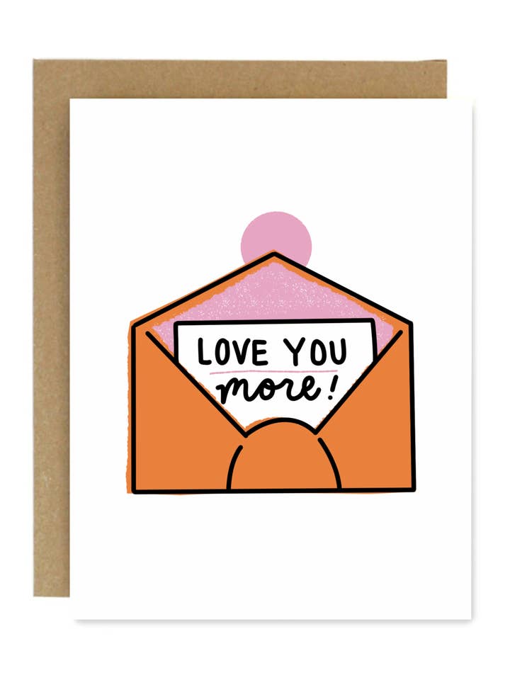 Sobre Love You More - Tarjeta de felicitación para venta al por mayor de District Picked