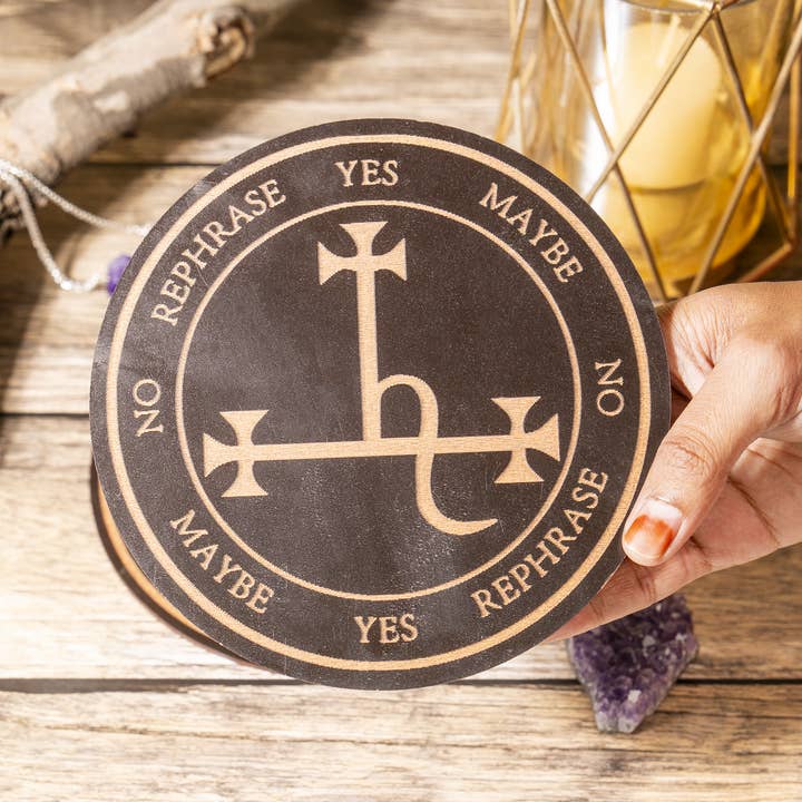 Soothing Crystals - Wholesale Meditation Supplies - 6" Lilith Sigil Altar | Pendulum Board |Feminine Sigil Board1