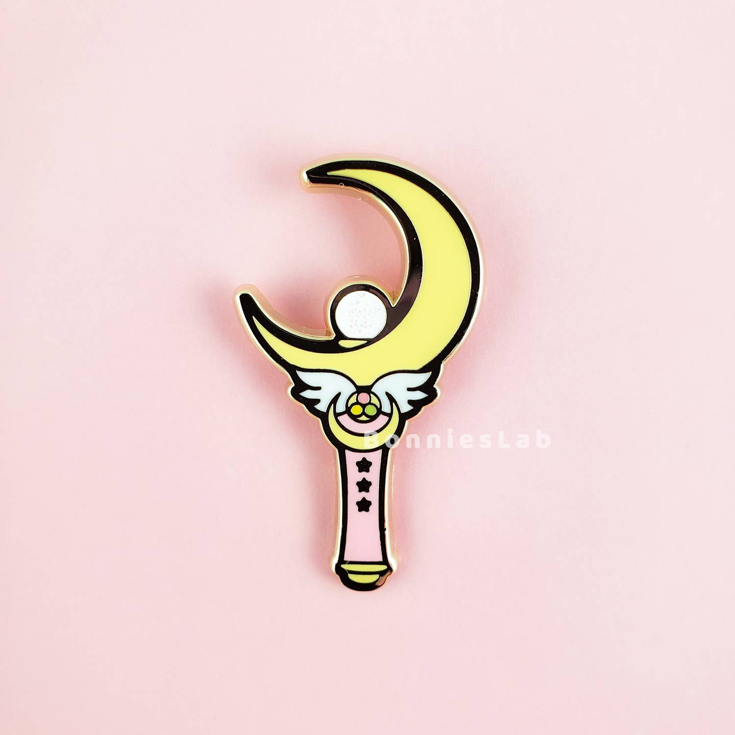 Bonnies Lab - Wholesale Lapel Pin/Button - Sailor Moon's Moon Stick Enamel Pin