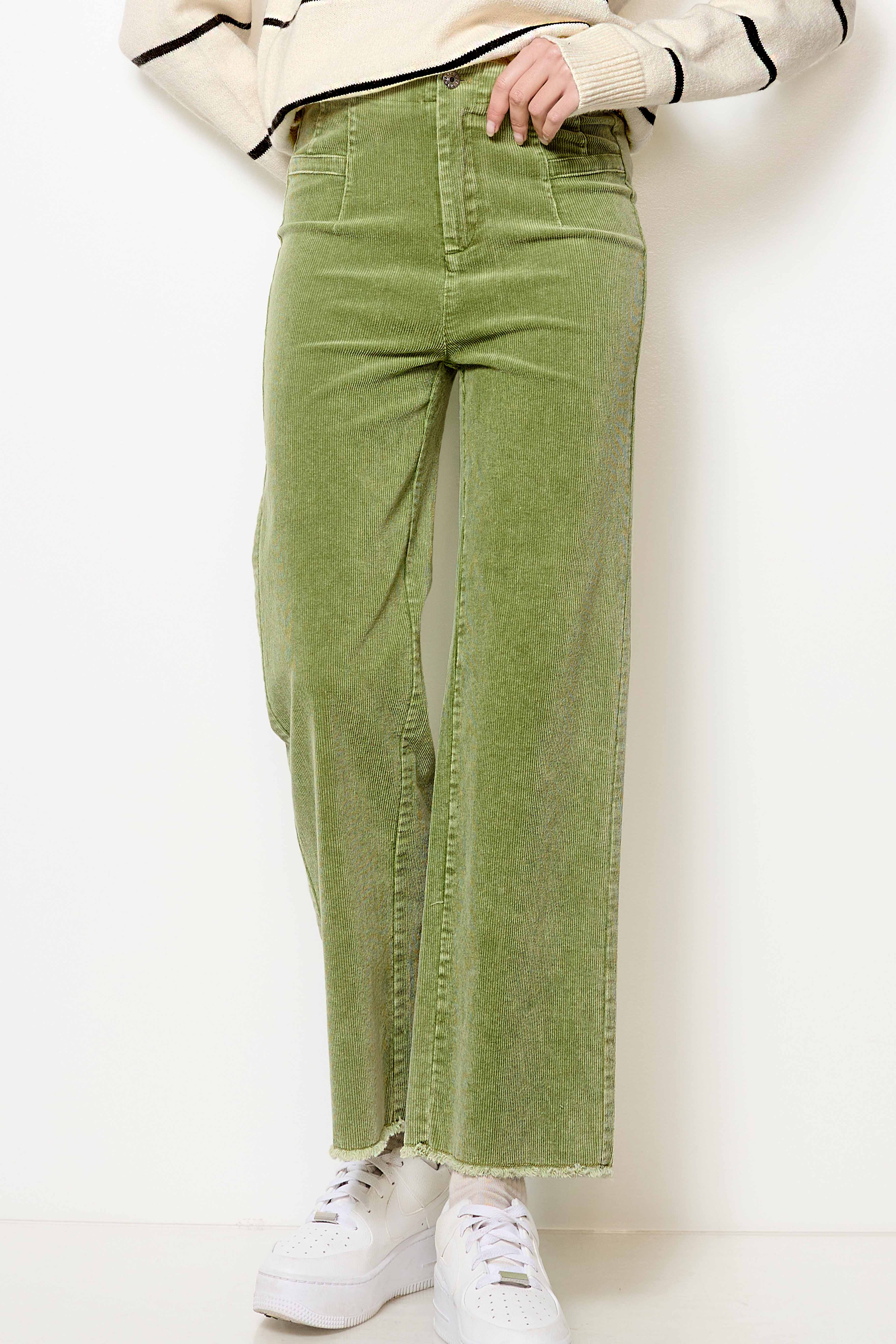 La Miel - Wholesale Pants - Women's - MCP4220-Mineral Washed High Waisted Wide Leg Corduroy Pants24
