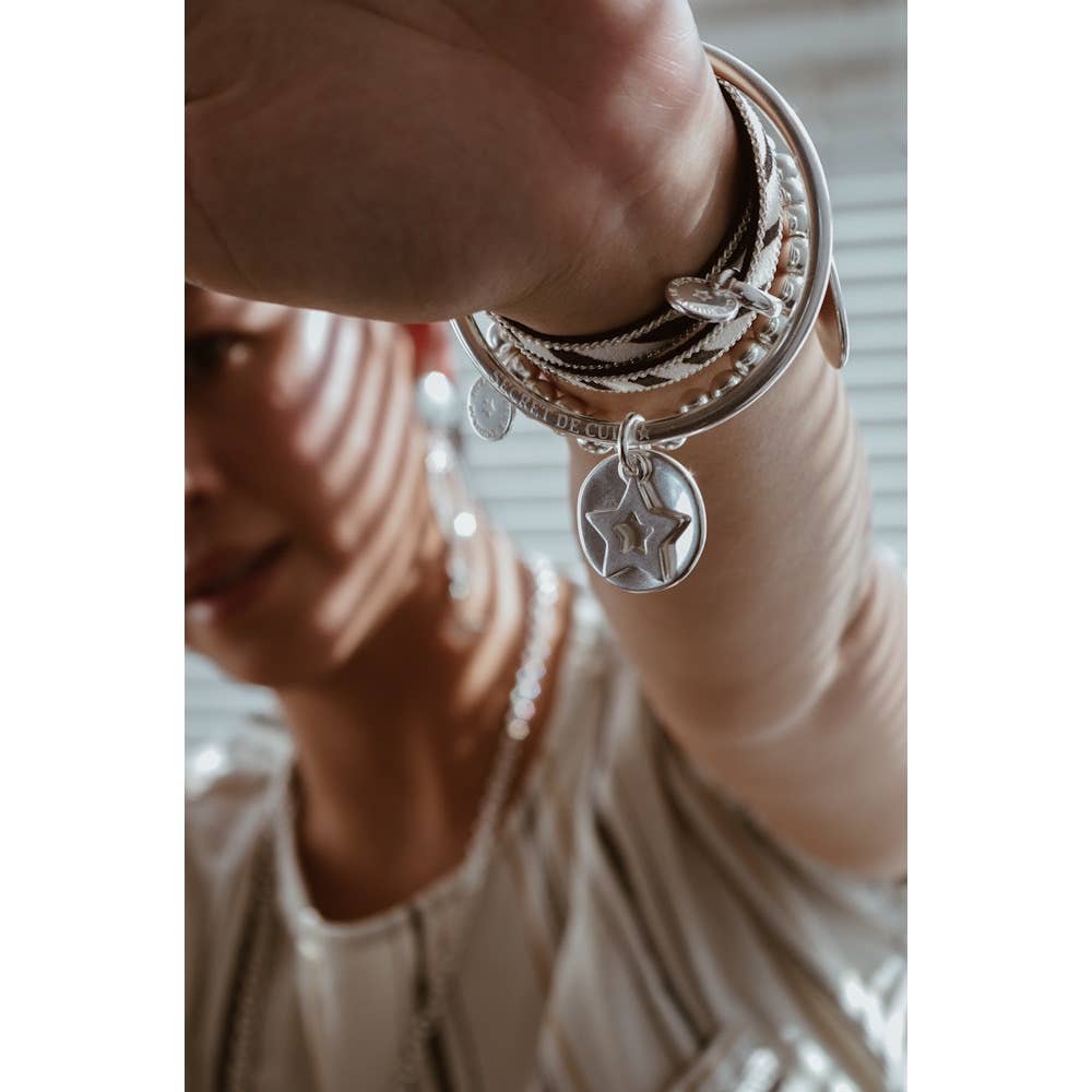 SECRET DE CUIR - Wholesale Charm/Dangle Bracelet - N°58 - STAR PASTILLE BANGLE1