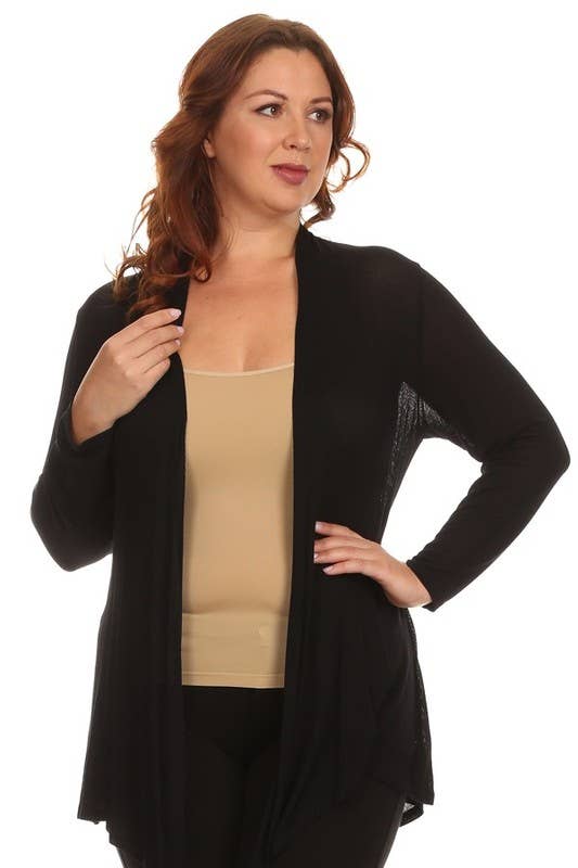 Chris & Carol Apparel – Engroshandel Cardigan - Dame – Plus Cardigan - XA3147C4