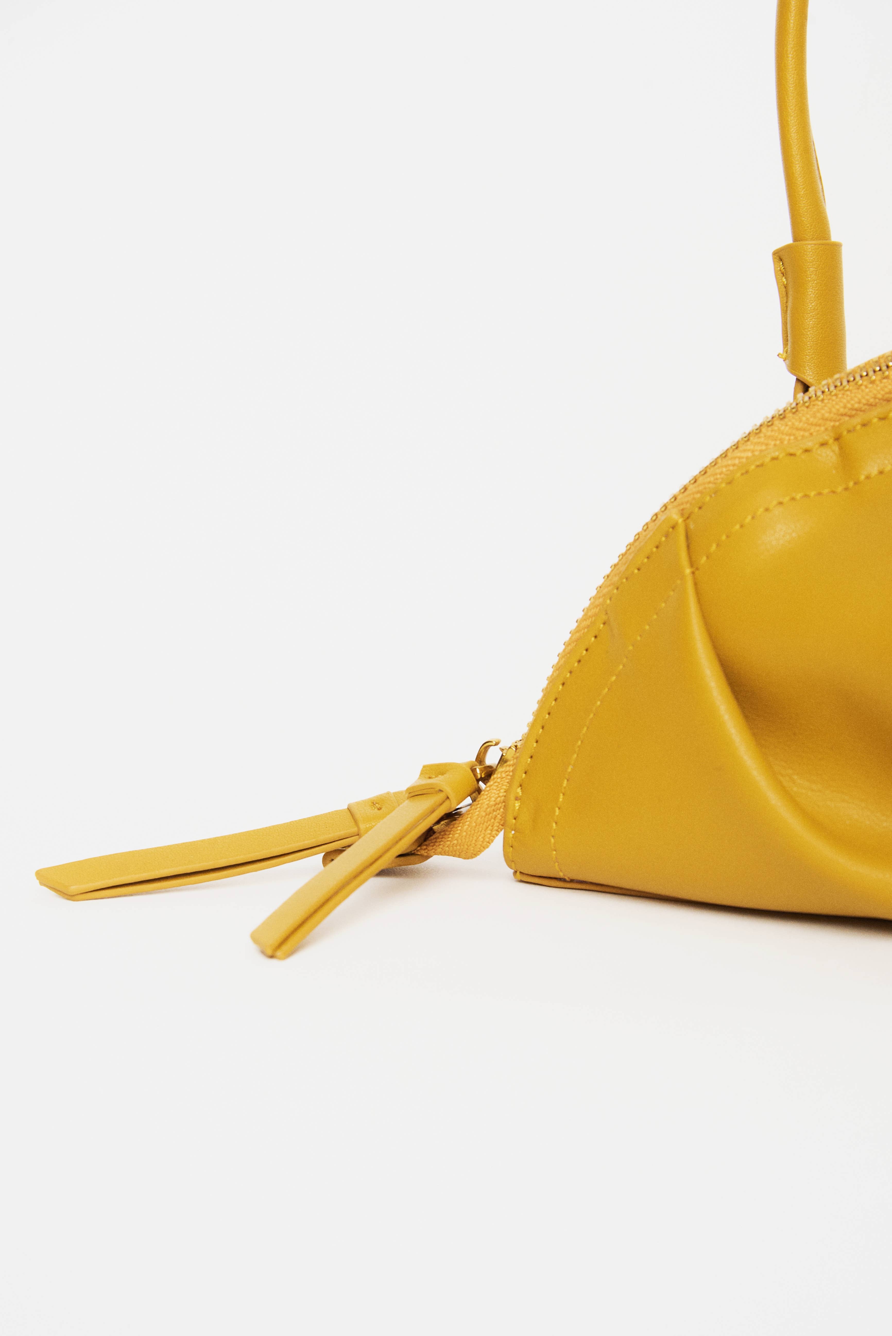 Yunyinrose - Wholesale Top Handle Bag - Women's - Gyoza bag mustard mini cowhide4