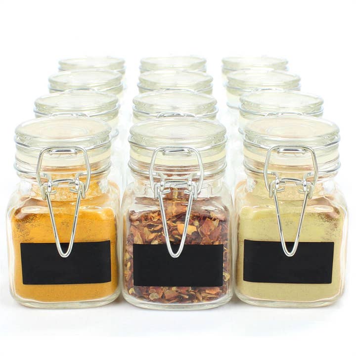 Mini Glass Spice Jars - Pack of 12 | M&W for wholesale by Maison & White