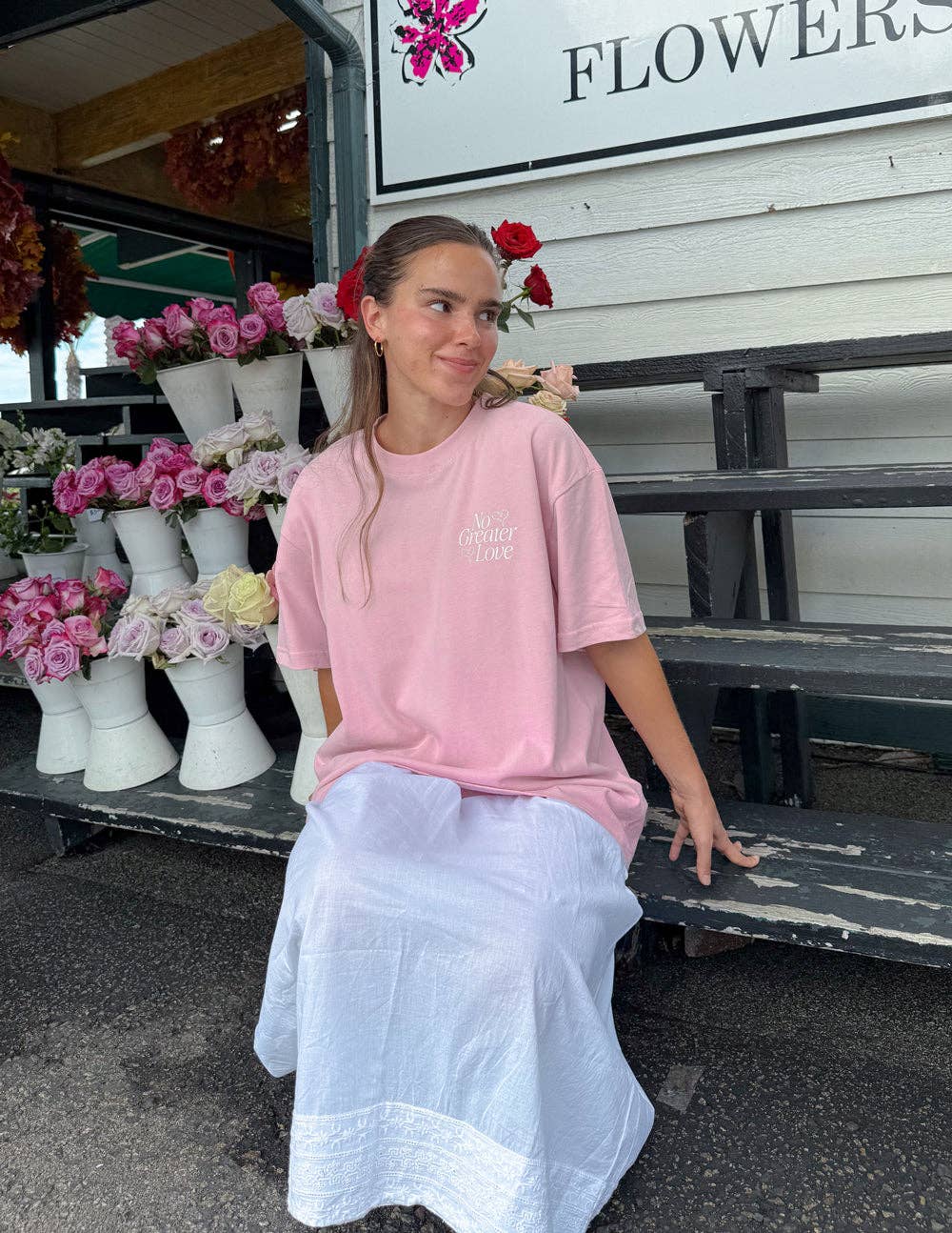 Elevated Faith - Wholesale Screen Printed T-Shirt - Women's - No Greater Love Unisex Tee6