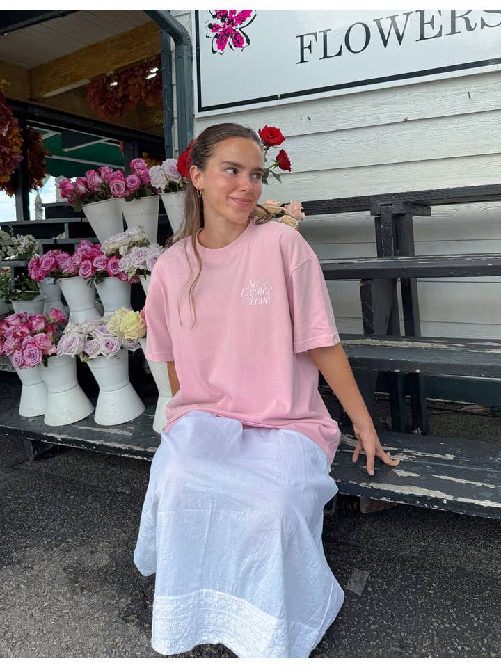 Elevated Faith - Vendita all'ingrosso Maglietta serigrafata - Donna - Maglietta Unisex No Greater Love6