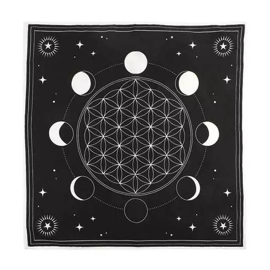 Månefase Krystal gitter Alterklæde 70X70cm for engroshandel hos Eastern Trading