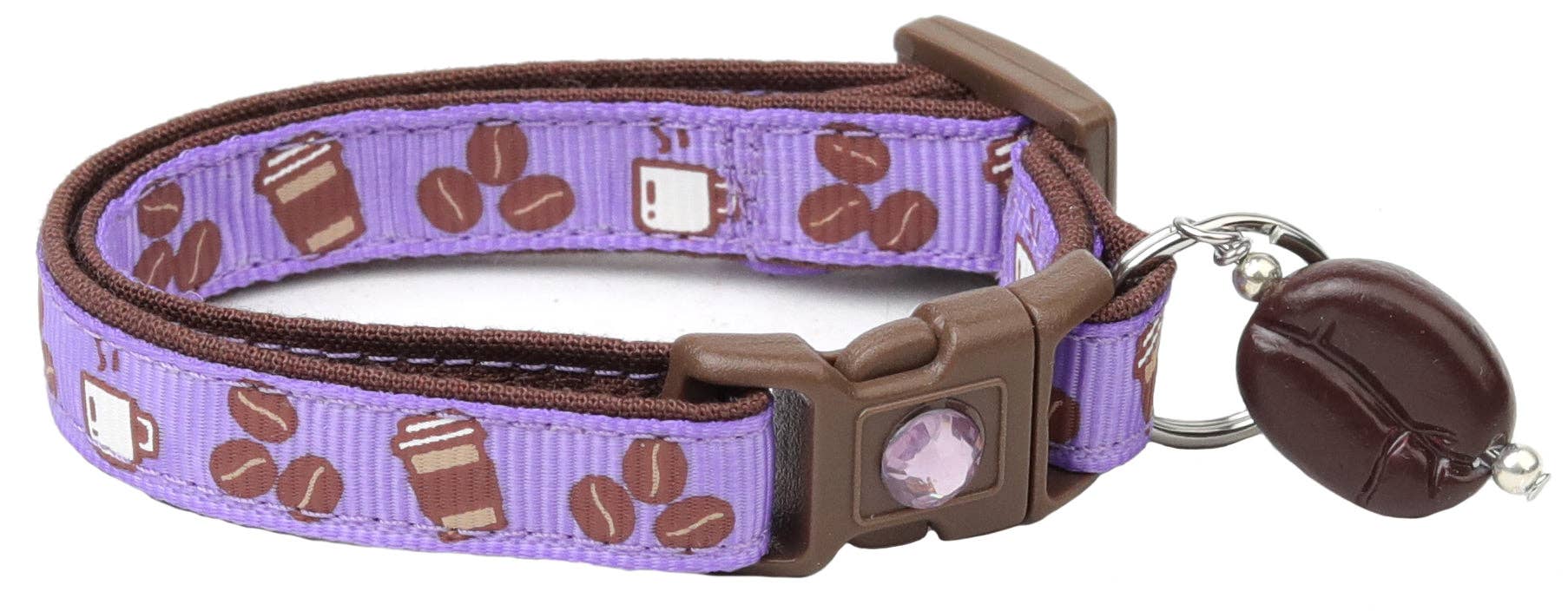 From Pugs to Persians Pet Accessories, LLC - Wholesale Pet Collar - Cat - Coffee Beans Breakaway Cat Collar42