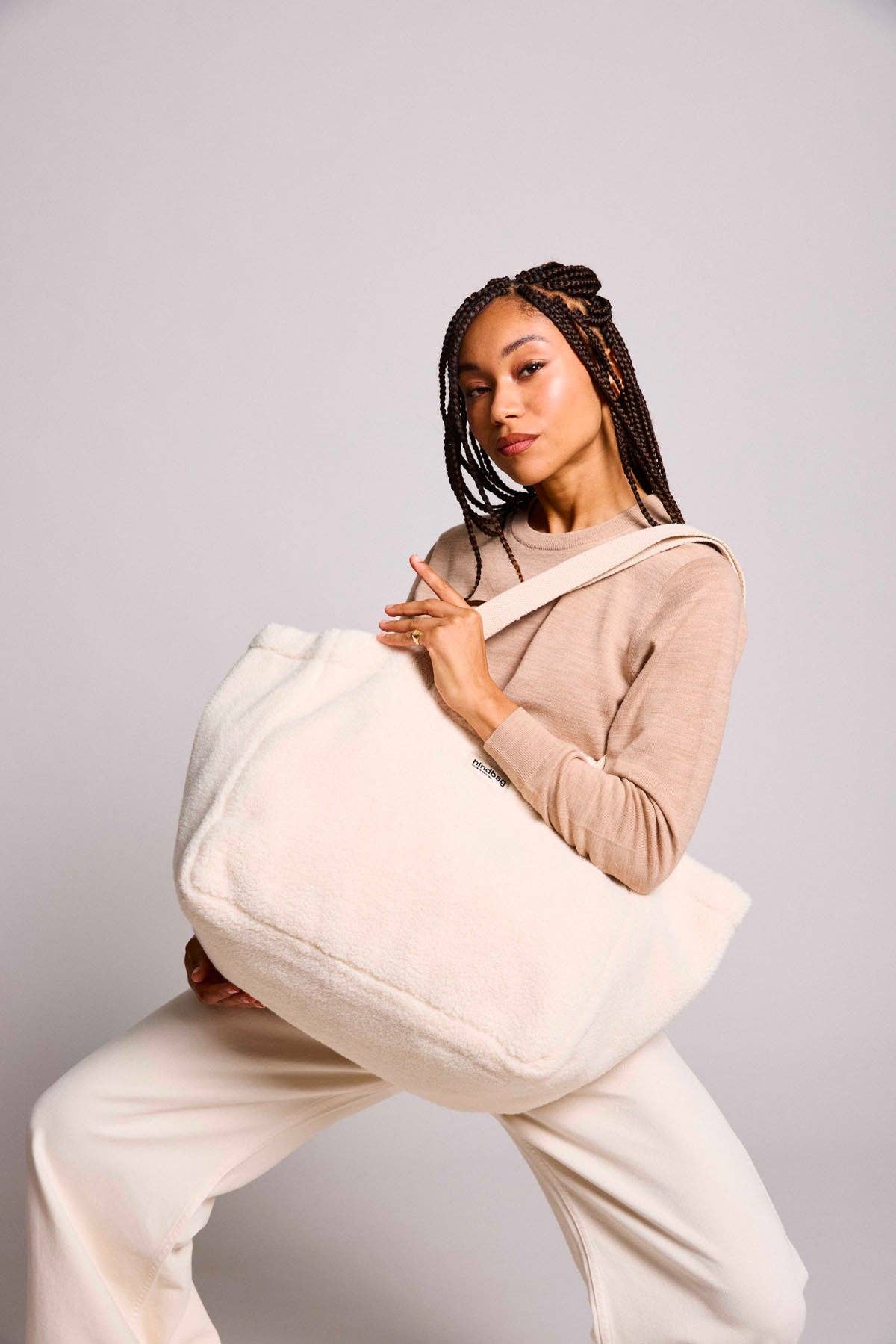 Hindbag - Wholesale Tote Bag - Women's - Claude Teddy Arctic tote bag2