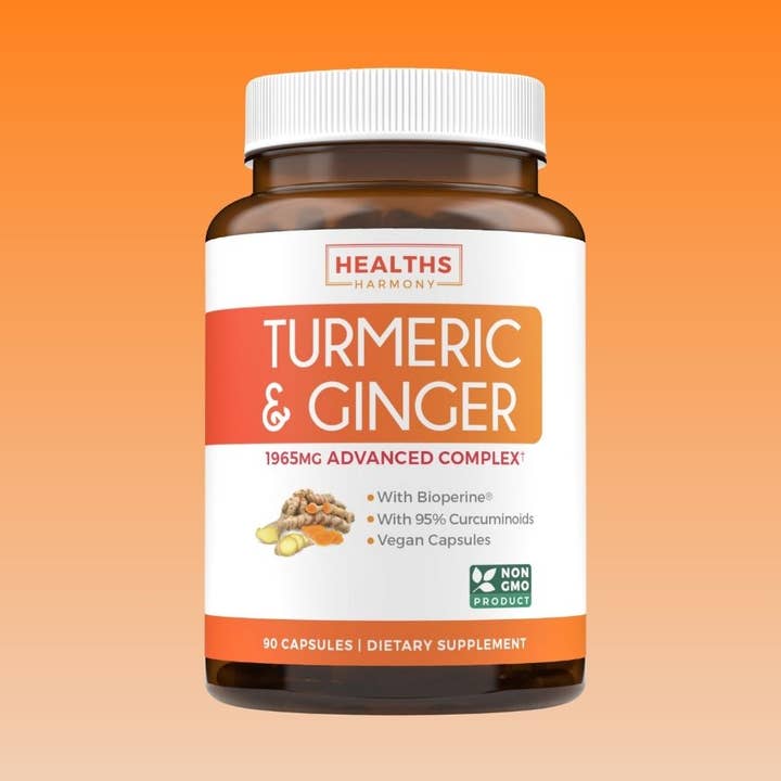 Turmeric Curcumin & Ginger Capsules, 90ct for wholesale by Growve