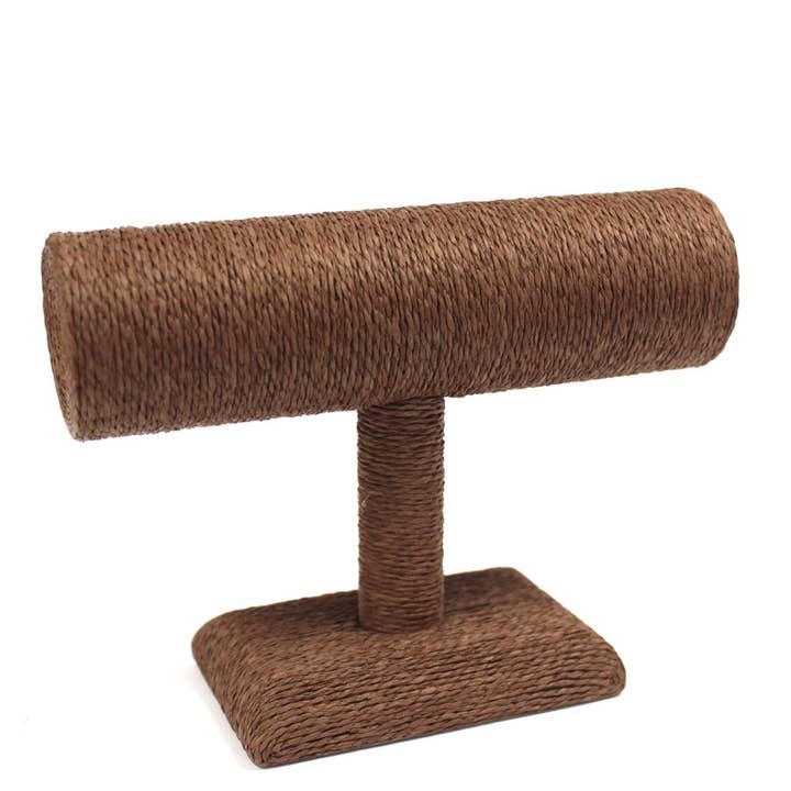 Soporte pequeño para pulseras en T - Soporte y exhibidor de joyas de chocolate para venta al por mayor de AWGifts Europe