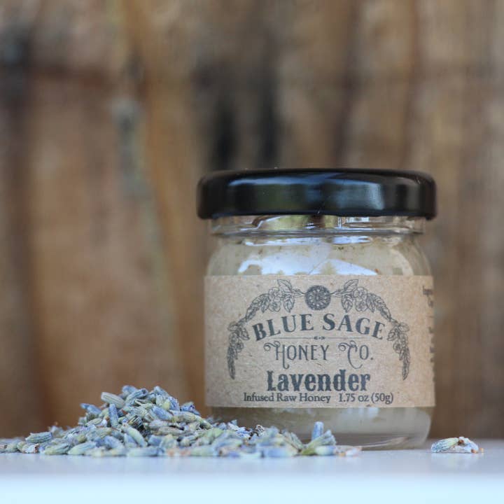 Blue Sage Honey Co. - Wholesale Honey - Lavender Infused Raw Honey Floral Honey Real Flowers