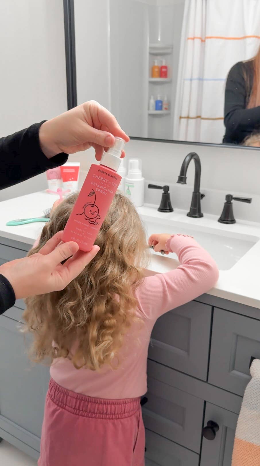 Dabble & Dollop® - Wholesale Hair Tamer - Kids & Baby - Cherry on Top® Hair Detangling & Conditioning Spray2