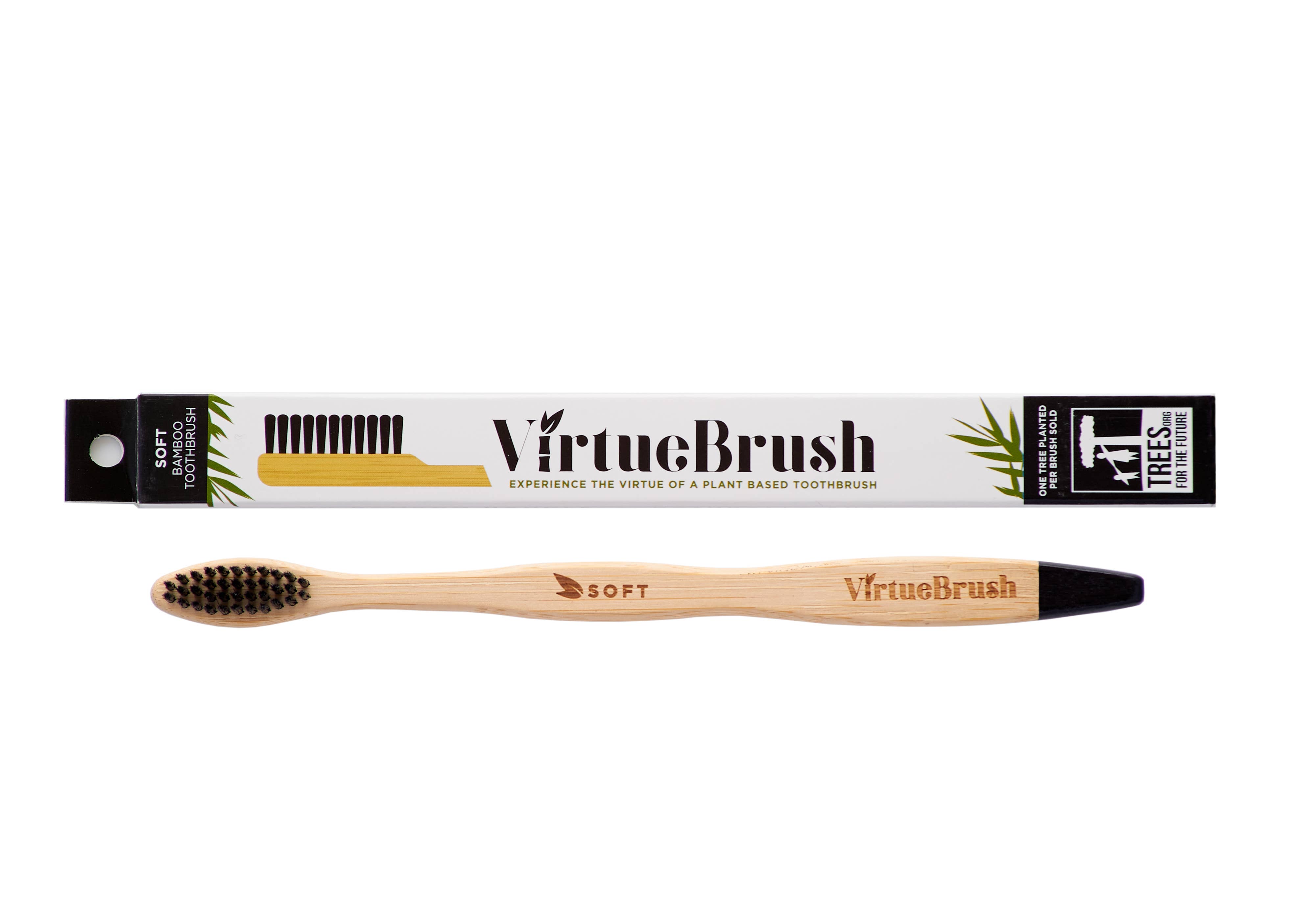 VirtueBrush - Wholesale Toothbrush - ADULT - ACTIVATED CHARCOAL BAMBOO TOOTHBRUSH1