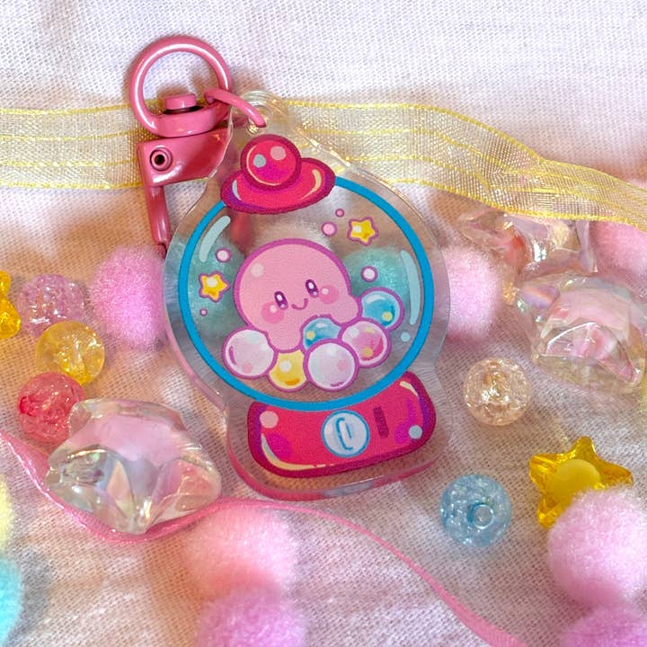 Kirby Gumball Nøglering for engroshandel hos Stars and Sprinkles
