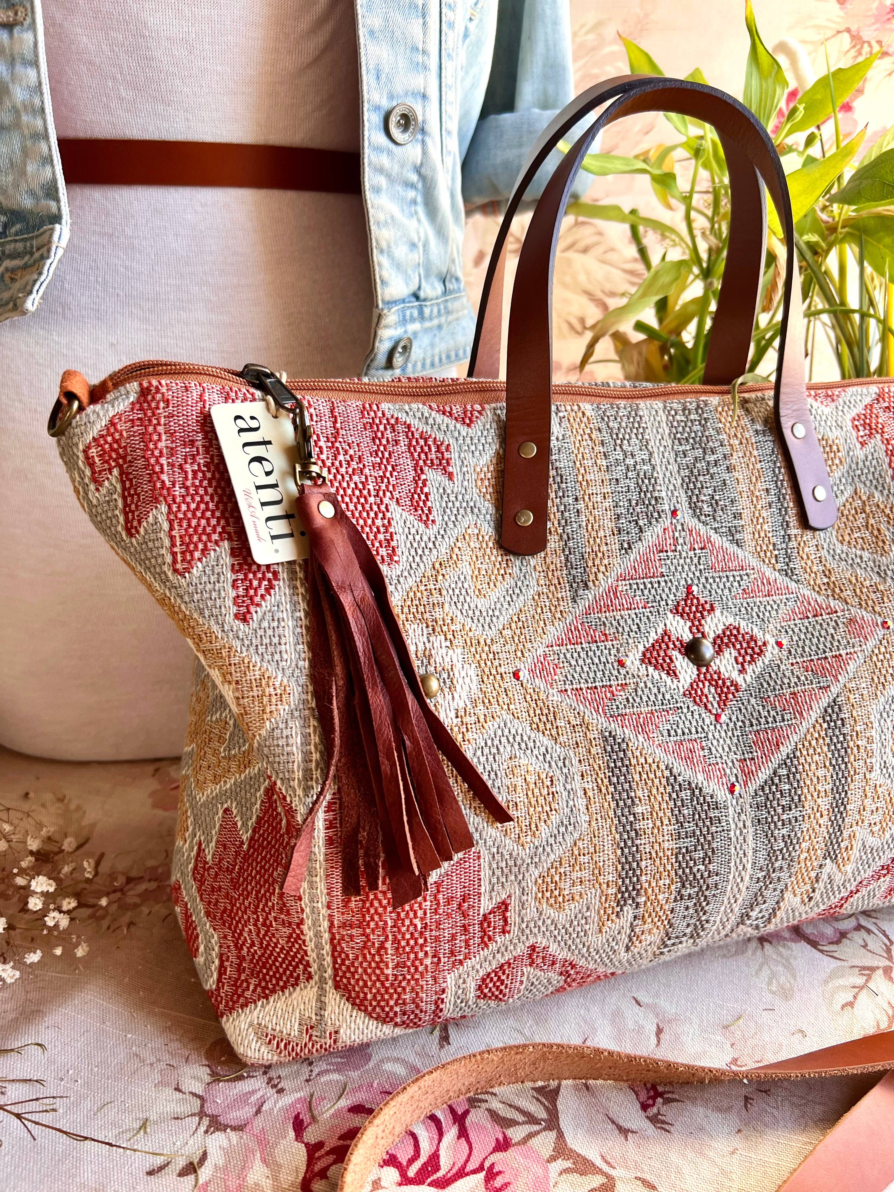 Atenti – wholesale Bärkasse - Dam – USA handgjord Carryall tygväska, Blaze Buddy Bag3