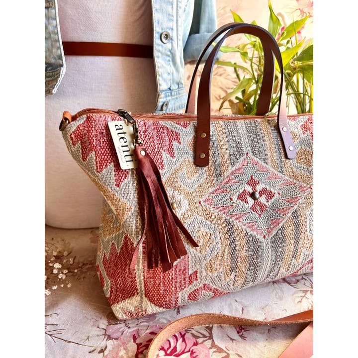 Atenti - Wholesale Tote Bag - Women's - USA Handcrafted Carryall Tote Bag, Blaze Buddy Bag3