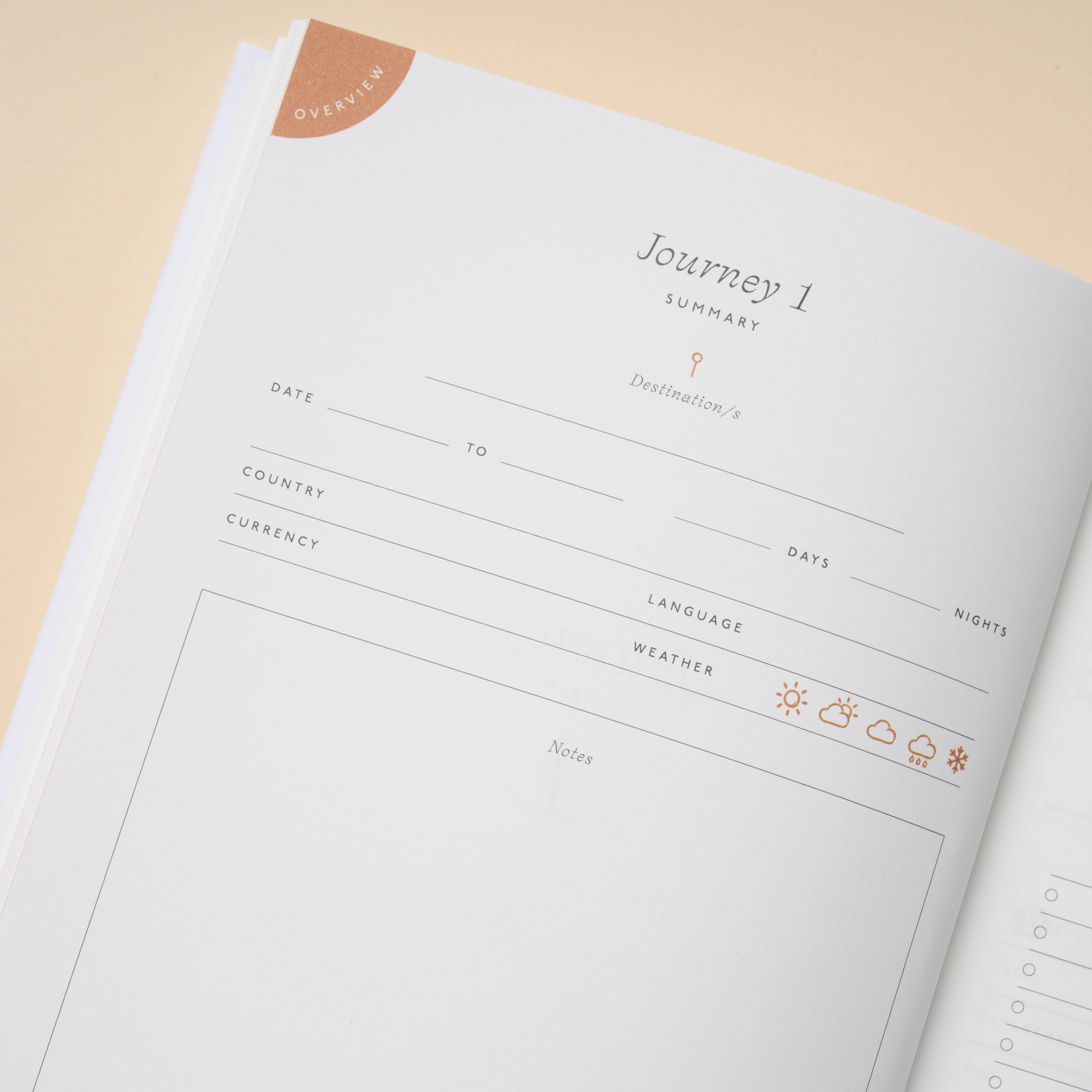 Papier - Wholesale Journal/Diary - Guided Travel Journal, A5 Hardcover - Follow The Sun8