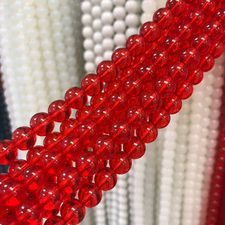 The Bead Bazaar - Wholesale Beads - Wholesale Crystal Beads, 8mm Crystal Beads, White Crystal Beads, Red Crystal Beads, Yellow Crystal Beads, Black Round Beads, Crystal White Beads3