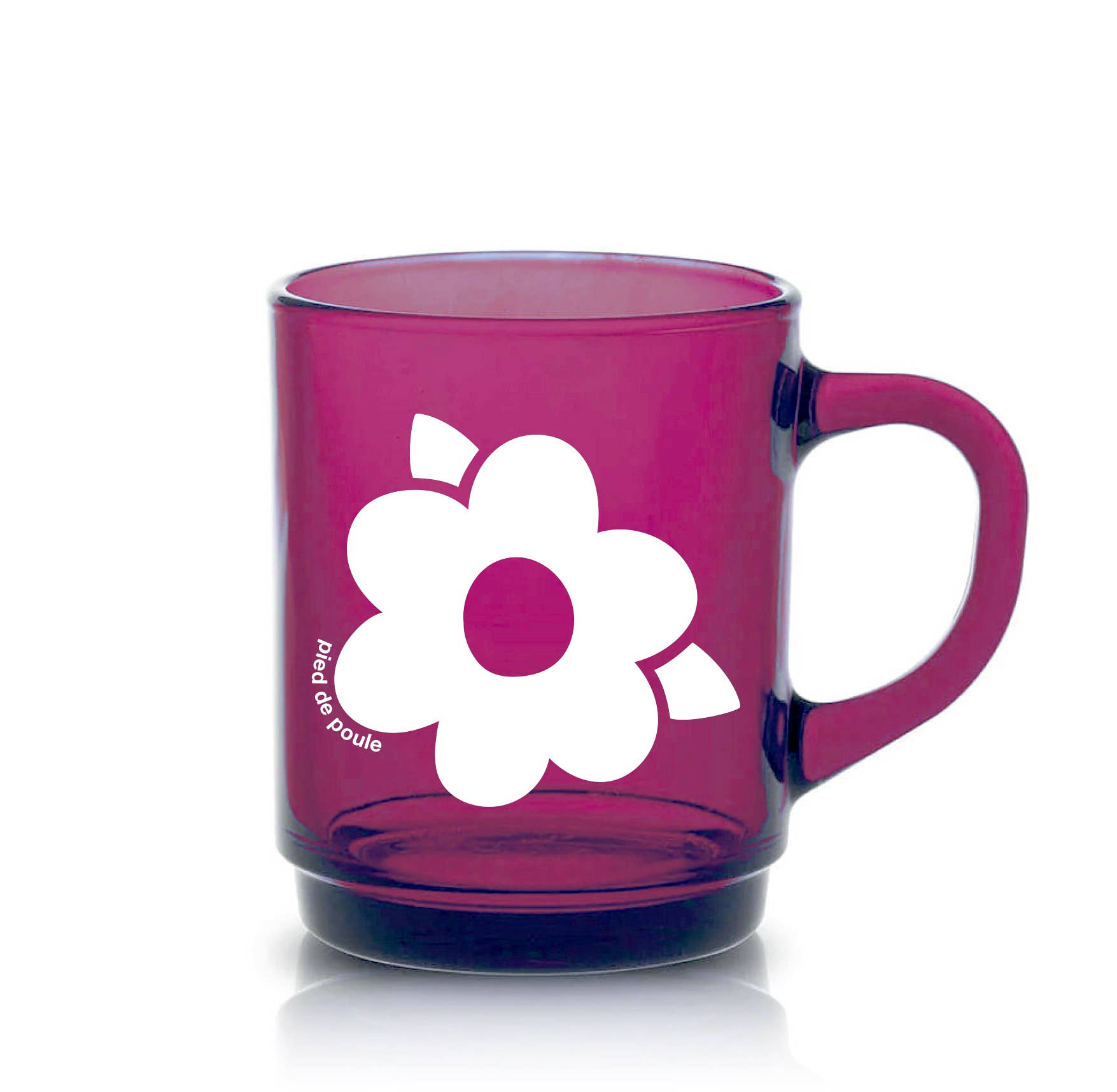 Pied De Poule - Wholesale Coffee Mug - Duralex mug - “RETRO” PLUM12