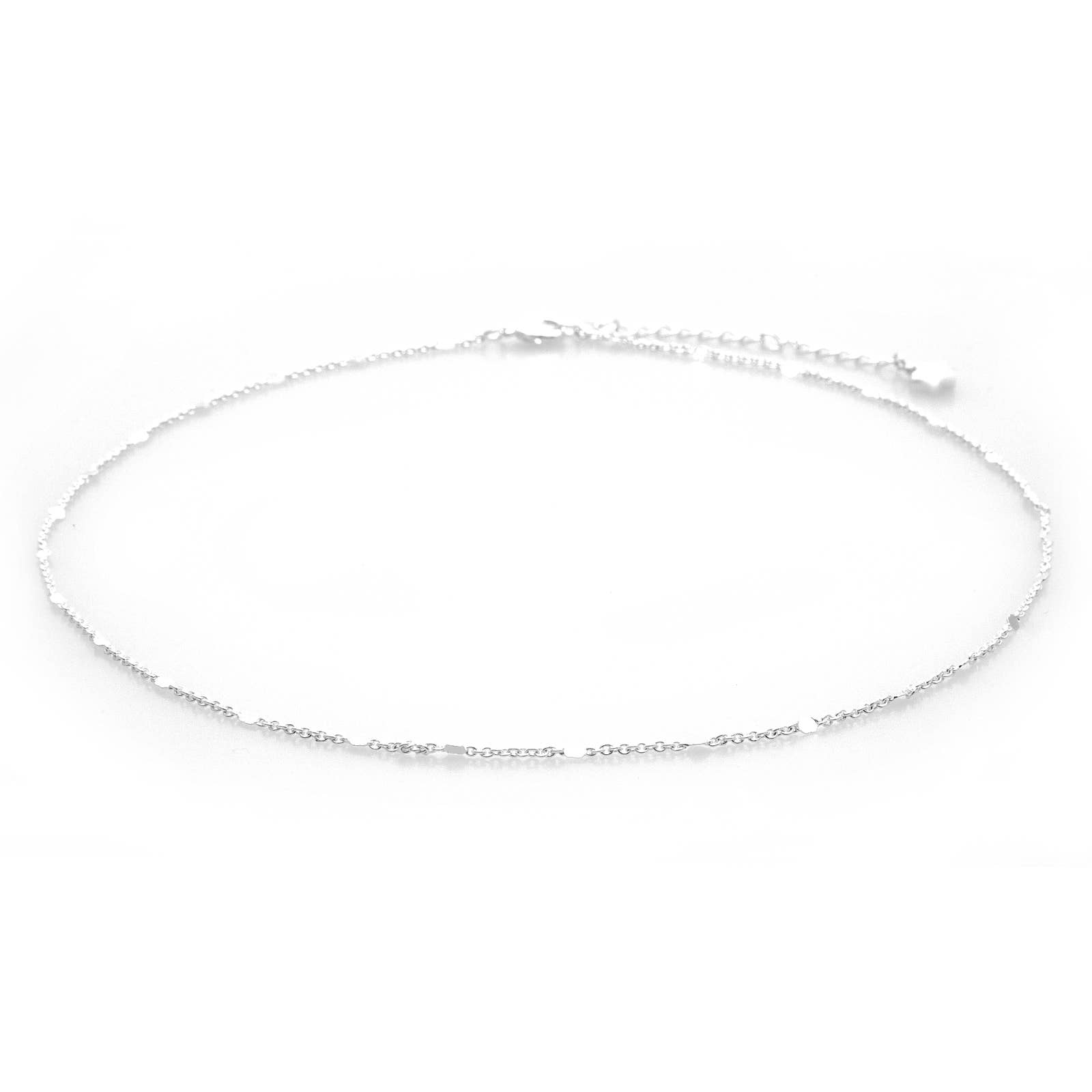 Lotus and Luna – wholesale Link & chain necklace – Silver Chain Necklace