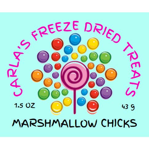 CARLA'S FREEZE DRIED TREATS LLC. - Wholesale Marshmallow - Marshmallow Chicks1