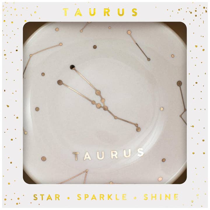 Zodiac Dish - Taurus (Apr 20 - May 20) for wholesale by Lucky Feather