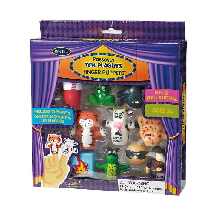 Påskens tio plågor fingerdockor, vinyl, färg B för wholesale av Rite lite