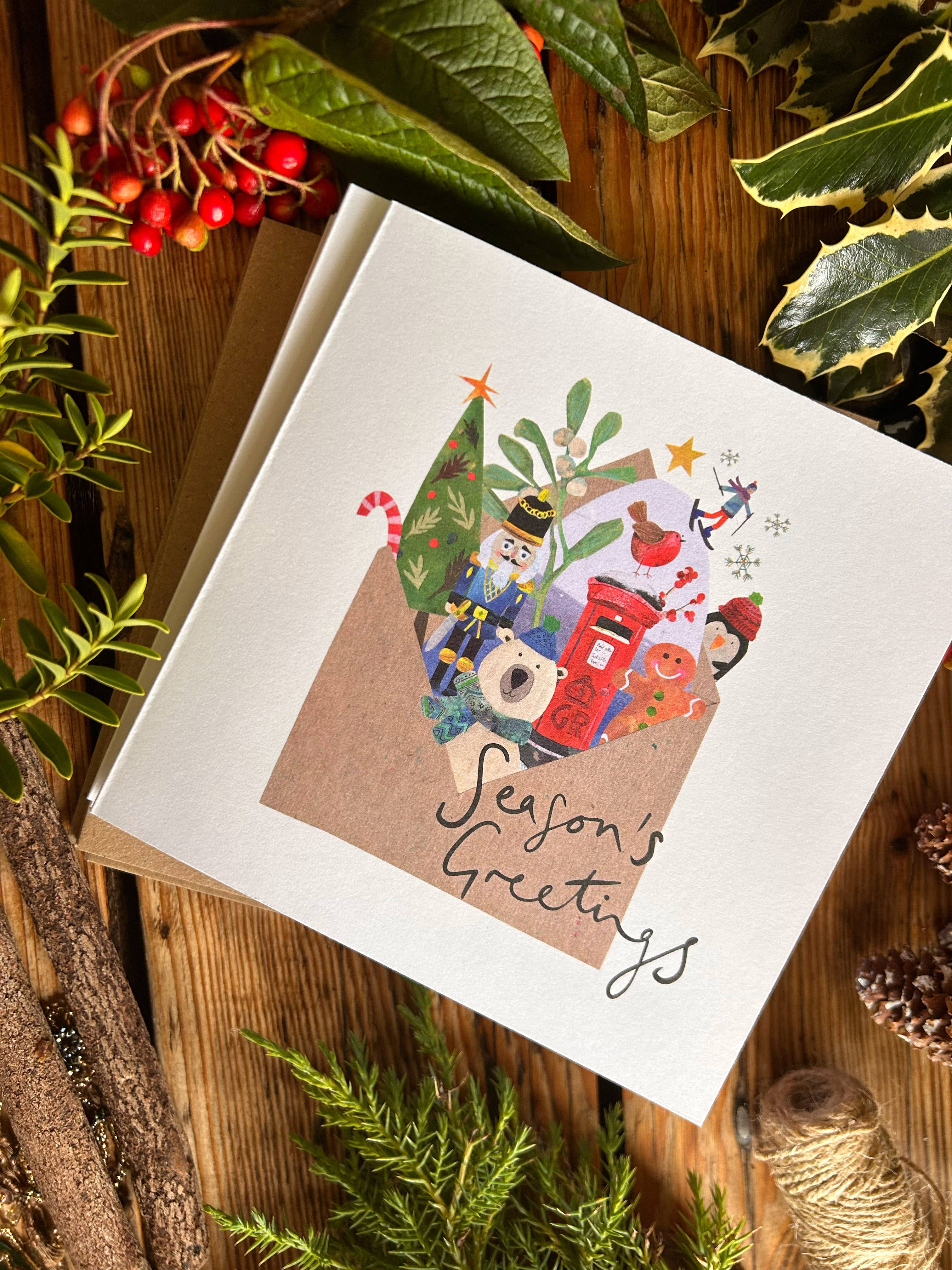 Under the Willow Tree - Wholesale Christmas Card - Christmas card bundle ,5 x Christmas cards,Season's Greeting1