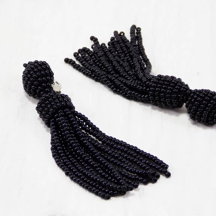 Orecchini stile Oscar Orecchini con nappa da 7,6 cm Idee regalo per la festa della mamma Orecchini boutique Orecchini a clip con nappa Orecchini senza buchi per la vendita all'ingrosso da parte di Ninolia