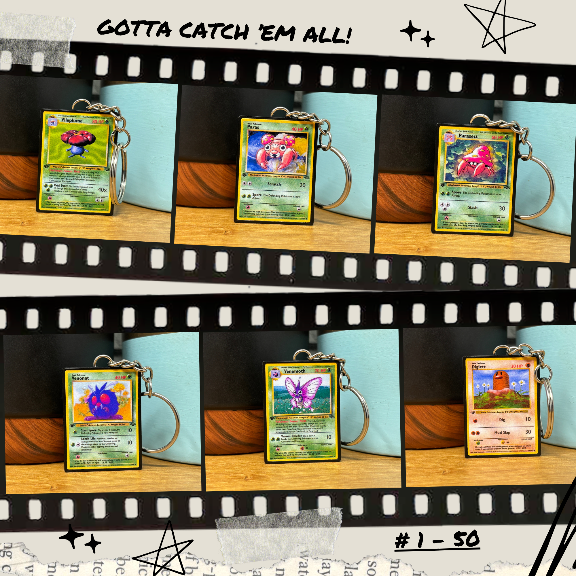 BitsyLabs – wholesale Nyckelring - Unisex – Pokemon-kortnyckelringar (1-50)8