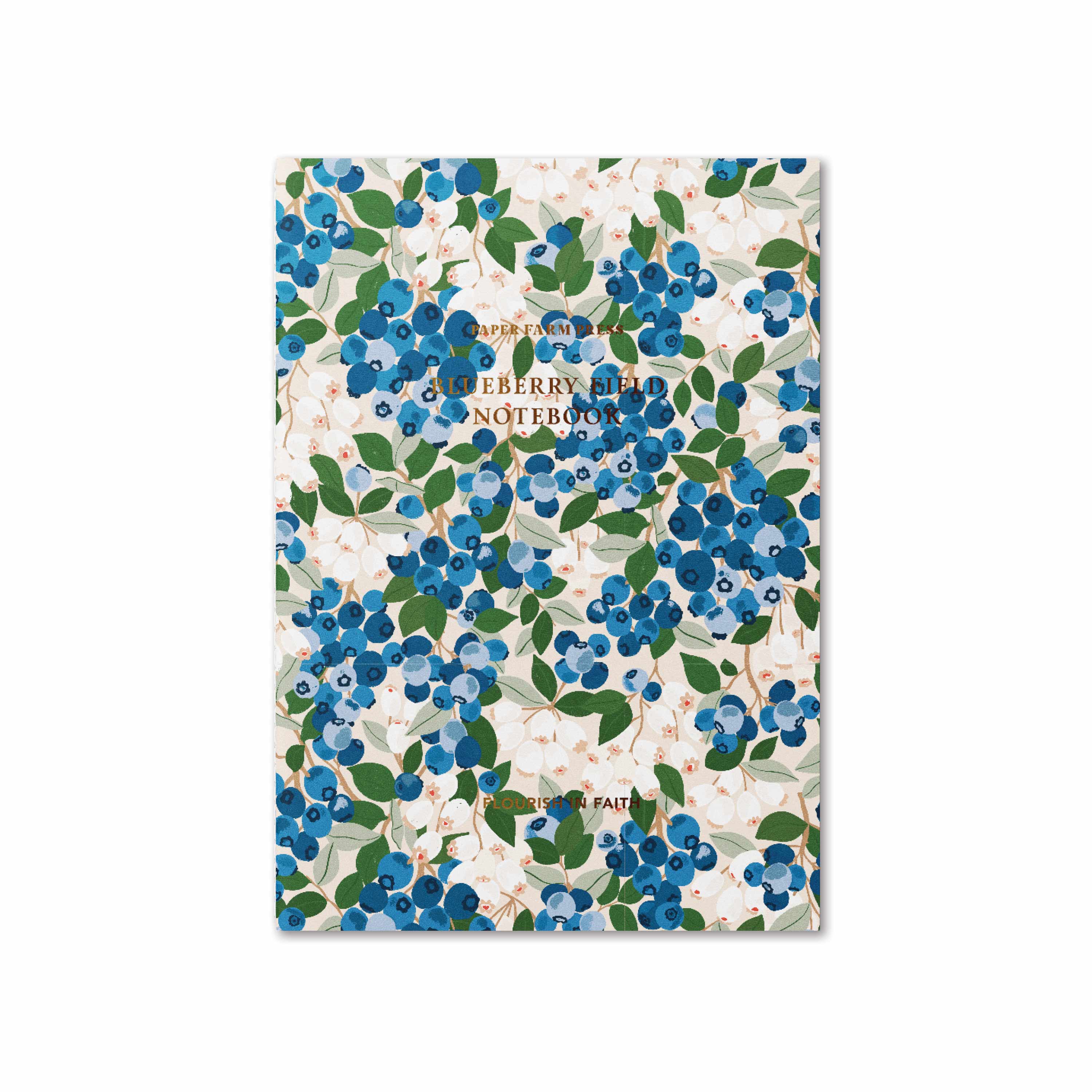 Paper Farm Press - Wholesale Notebook - Flourish in Faith Blueberry Field Stitched Notebook4