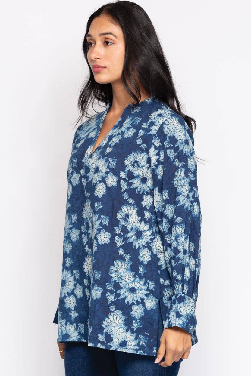 Sevya Handmade - Vendita all'ingrosso Tunica - Donna - Tuniche con Stampa a Blocchi Jaya8