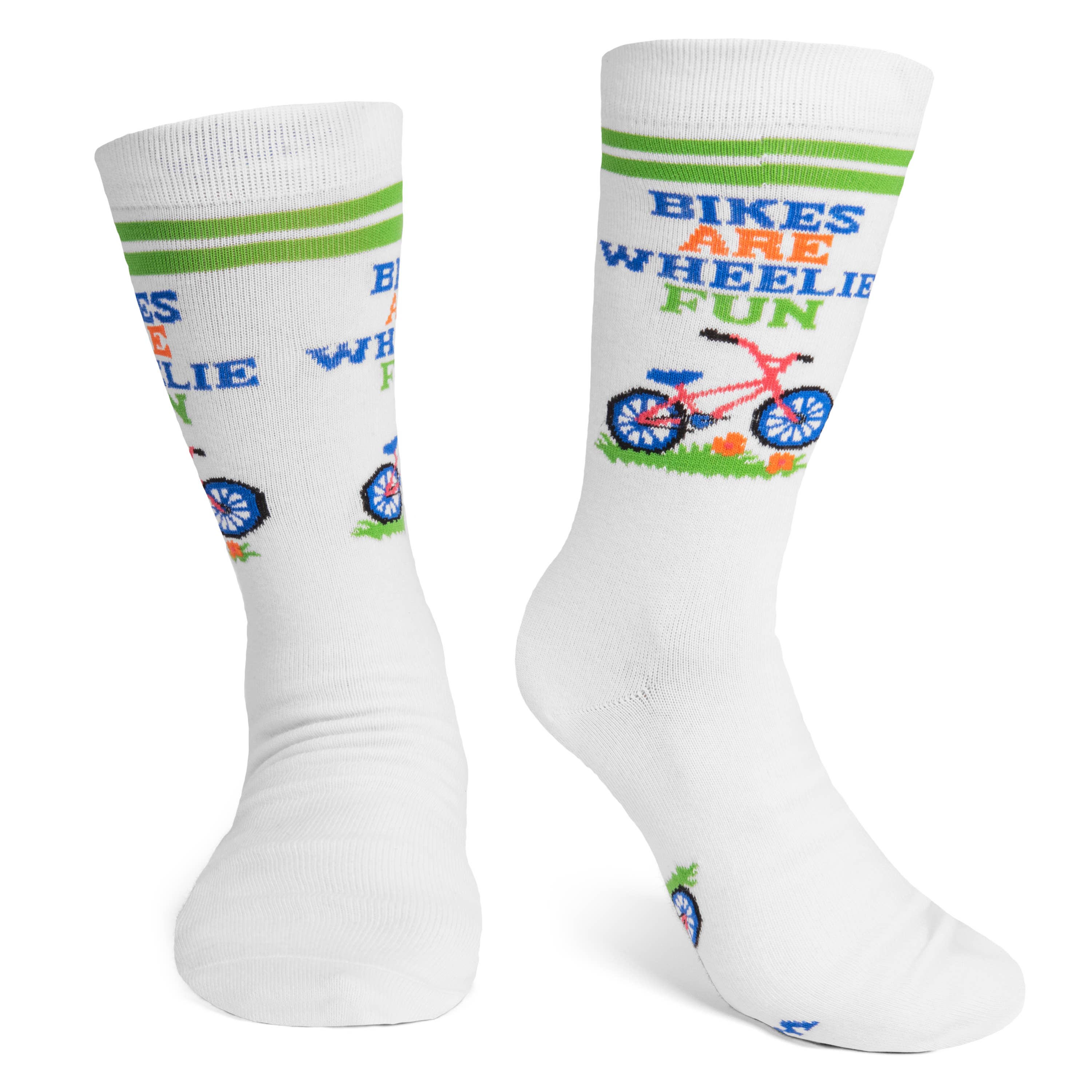 Lavley - Wholesale Socks - Unisex - Bikes Are Wheelie Fun Socks for Bicycle Lovers4