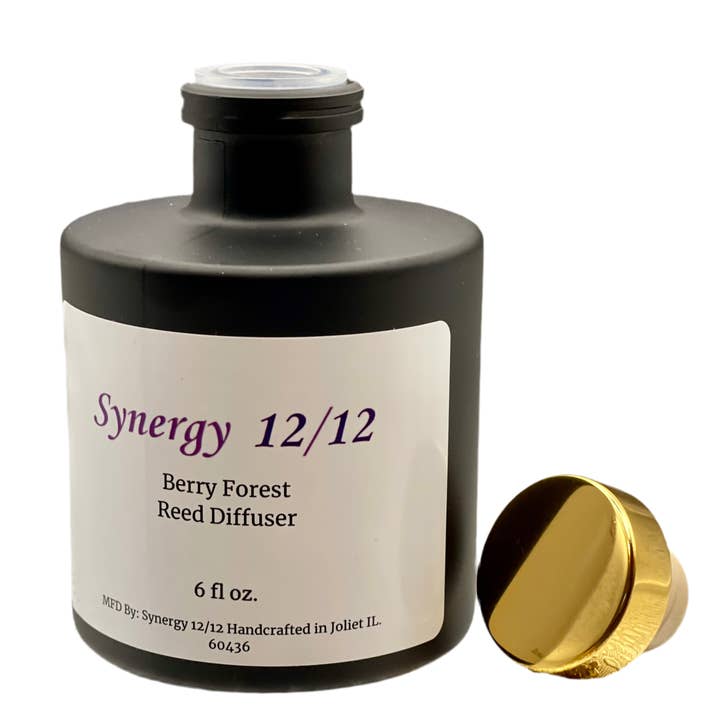 Reed Diffuser Set (6.0 oz) Berry Forest Black for wholesale by Synergy 12/12