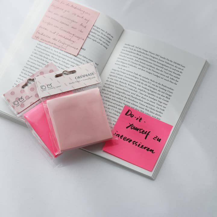 Ordinate - Wholesale Sticky Notes - Cotton Candy Palette Collection Sticky Notes 75mm/100 Sheets6