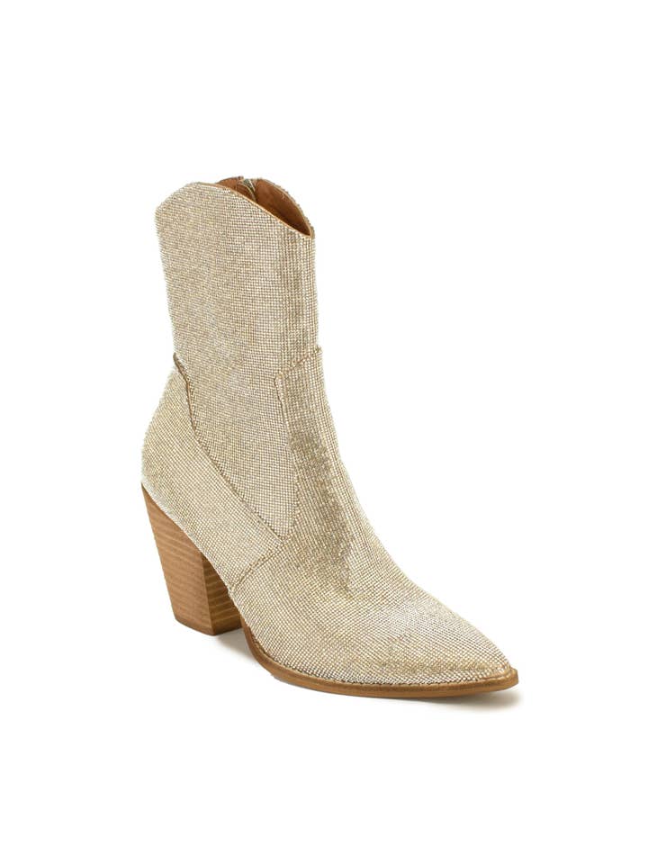 BEAST FASHION - Wholesale Cowboy Boots - Women's - AUTUMN-06 Glitter Ankle Boots