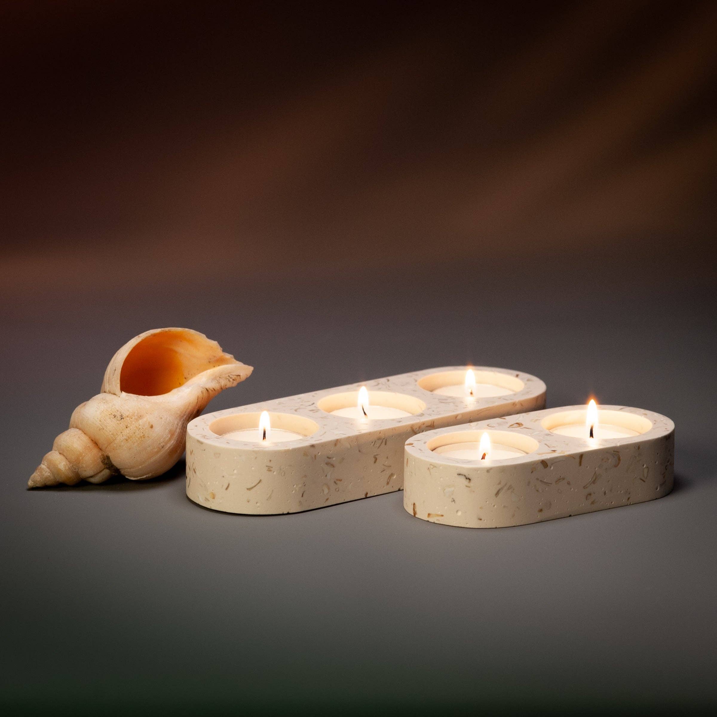 Kay Carter Studio - Wholesale Candle Holder - SHELL TERRAZZO TEA LIGHT HOLDER0