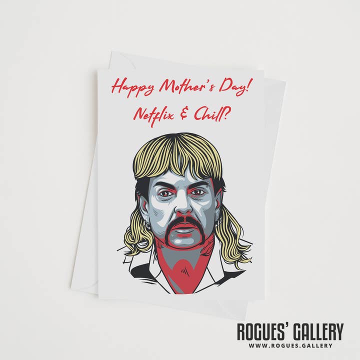 Rogues' Gallery – wholesale Father’s Day card – Joe Exotic aka The Tiger King Birthday, Mother's Day