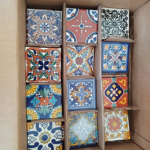 Mediterranean Collection - Vendita all'ingrosso Mattonelle - Set di 200 Piastrelle in Ceramica Messicana Artigianali1