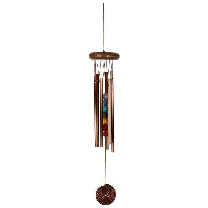 Woodstock Chimes - Wholesale Wind Chime - Woodstock Chakra Chime™ - Seven Stones, Bronze2