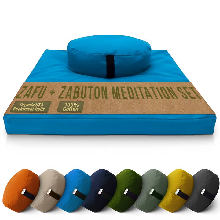 Bean Products - Wholesale Meditation Supplies - Zafu + Zabuton Meditation Cushion Set - Cotton ..Made in USA13