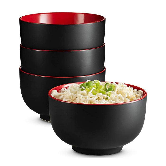 Kook Ceramic Ramen Noodle Bowls, 34 oz, Set of 4 for wholesale by Kook