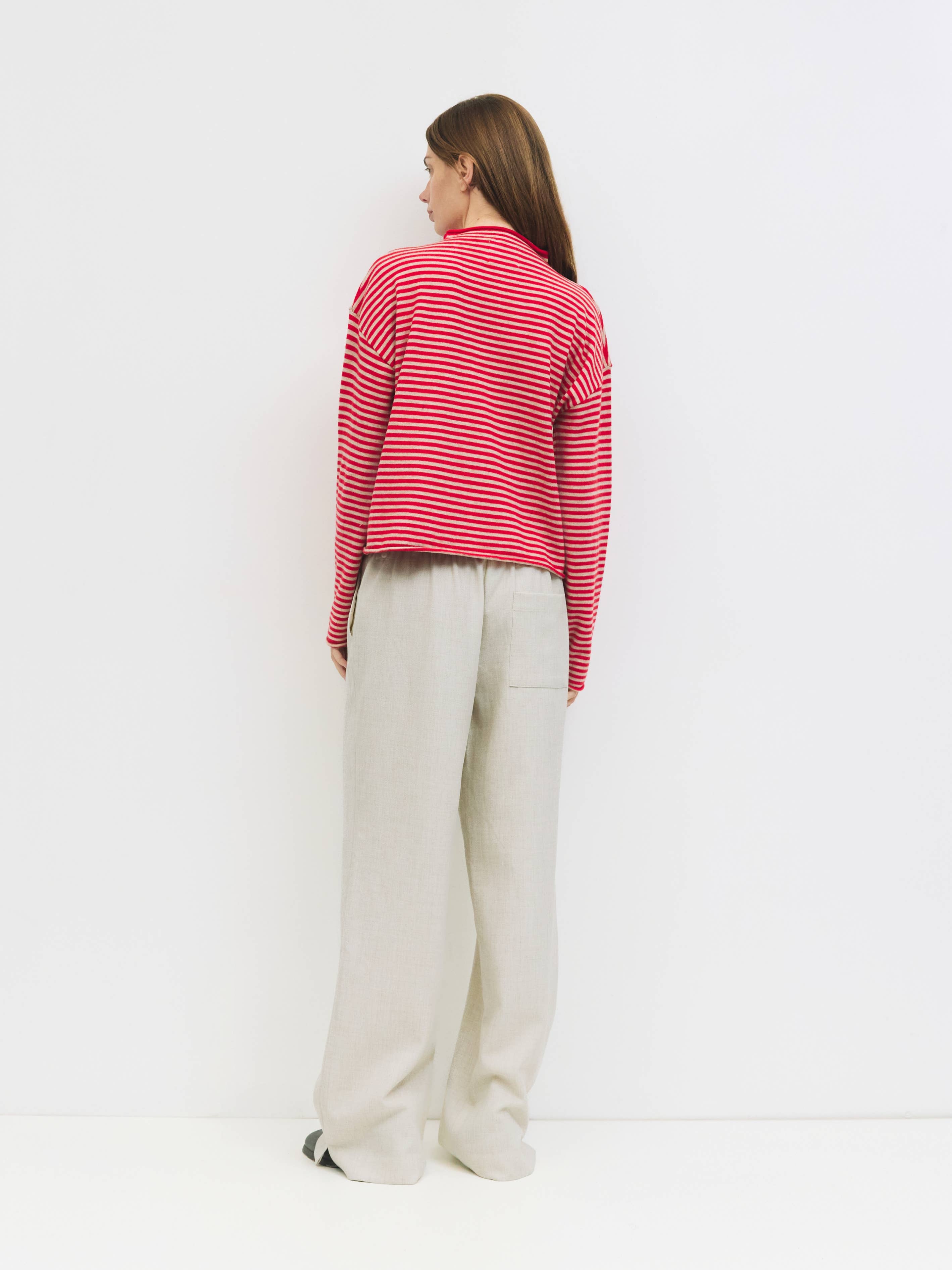 MOD REF - Wholesale Cardigan - Women's - The Elisa Cardigan | Striped Button-Down Cardigan32