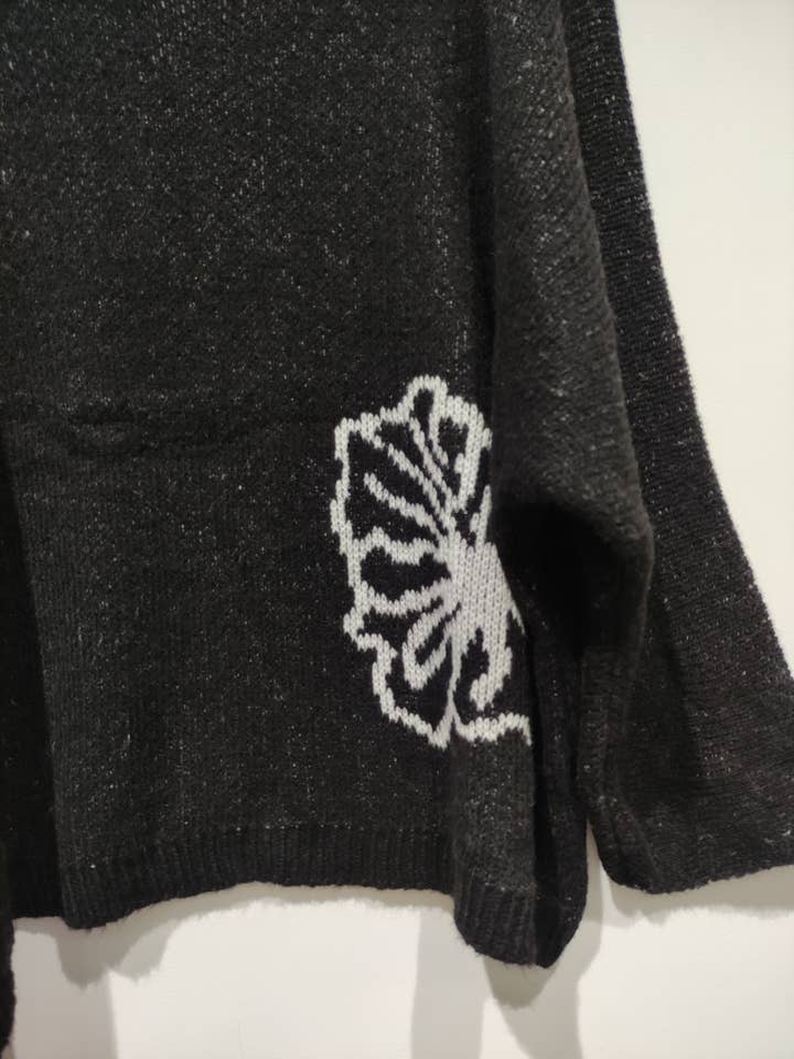 Pomelo paris - Wholesale Knit Sweater - Women's - ROMA Full grain leather - AH2610