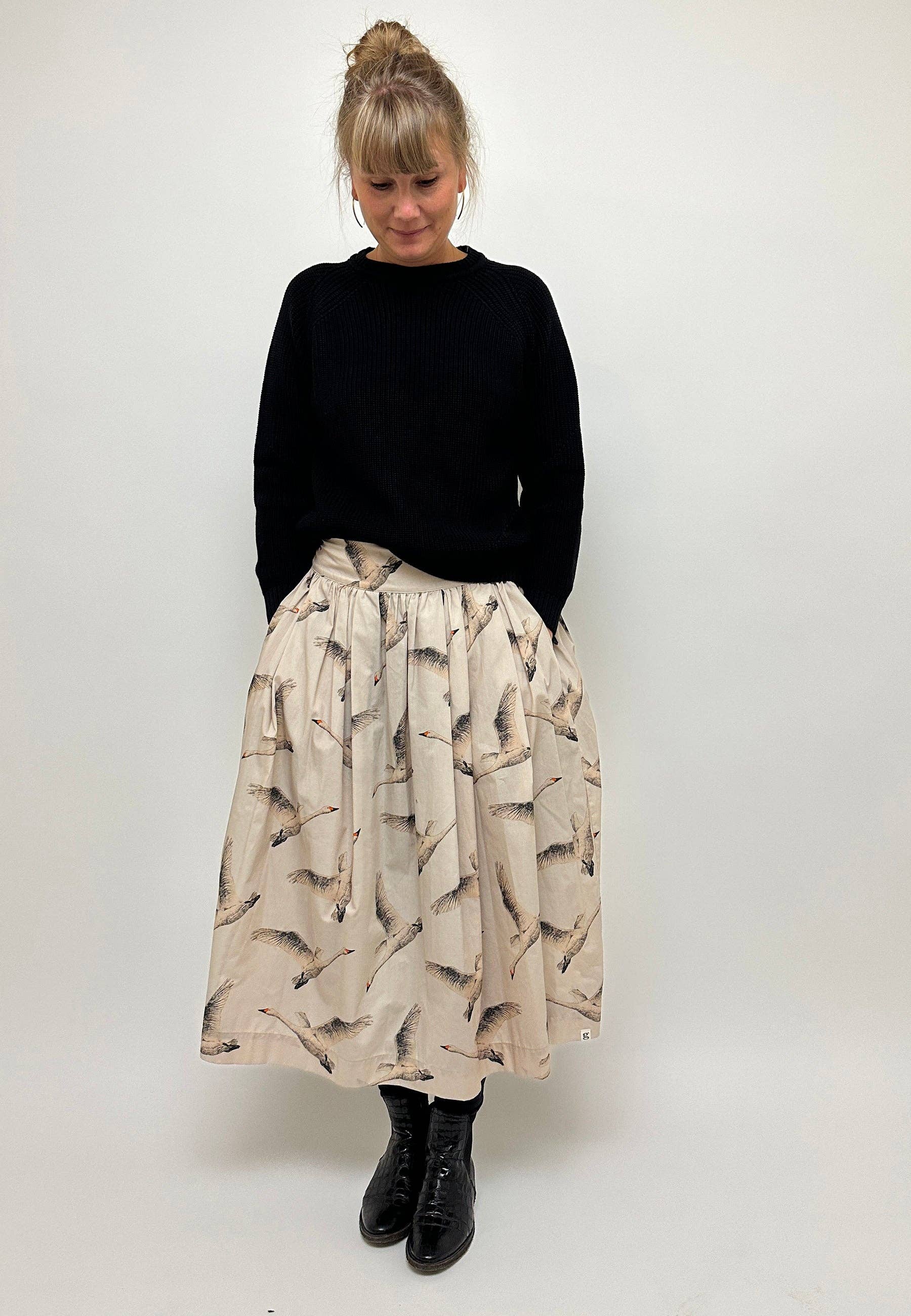 GROBUND - Wholesale Skirt - Women's - GROBUND Mette nederdelen - den med smukke gæs1