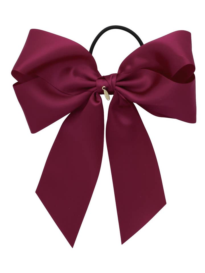 Cavallino/fermaglio a fiocco oversize, colore: vino per la vendita all'ingrosso da parte di Project 6 NY Kids