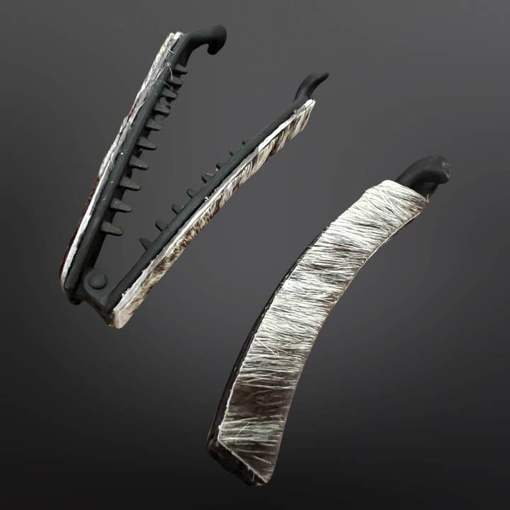 Cowhide Banana Clip-  Hair Clip Western Inspired - Small for wholesale by Westrian International